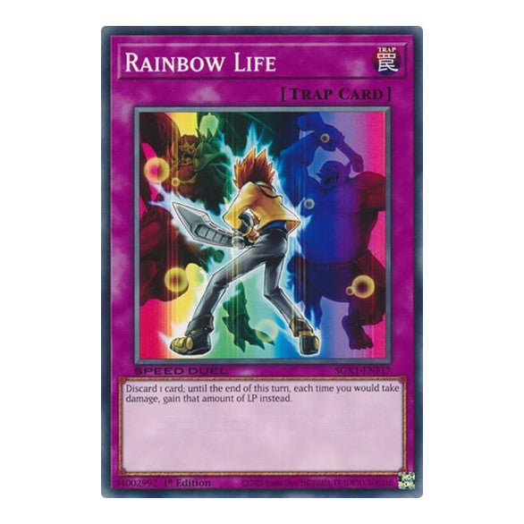 Rainbow Life () #SGX1-ENF17 Common (1st Edition Lightly Played) Speed Duel GX: Duel Academy Box YuGiOh: 2022