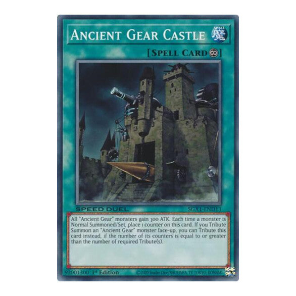 Ancient Gear Castle () #SGX1-END13 Common (1st Edition Lightly Played) Speed Duel GX: Duel Academy Box YuGiOh: 2022