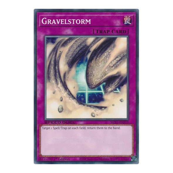 Gravelstorm () #SGX1-ENF19 Common (1st Edition Lightly Played) Speed Duel GX: Duel Academy Box YuGiOh: 2022