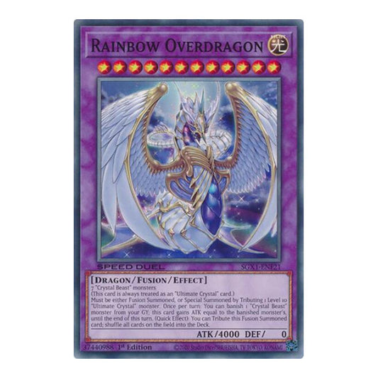Rainbow Overdragon () #SGX1-ENF21 Common (1st Edition Lightly Played) Speed Duel GX: Duel Academy Box YuGiOh: 2022