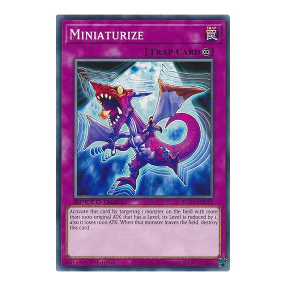 Miniaturize () #SGX1-END20 Common (1st Edition Lightly Played) Speed Duel GX: Duel Academy Box YuGiOh: 2022