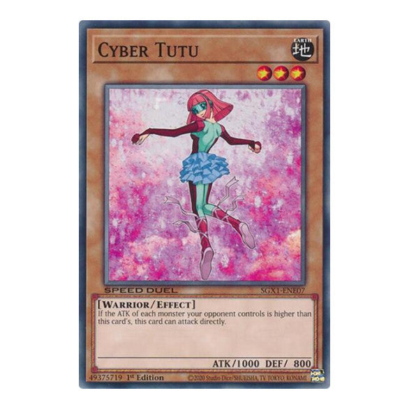 Cyber Tutu () #SGX1-ENE07 Common (1st Edition Lightly Played) Speed Duel GX: Duel Academy Box YuGiOh: 2022