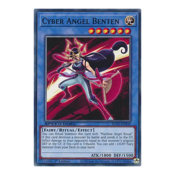 Cyber Angel Benten () #SGX1-ENE10 Common (1st Edition Lightly Played) Speed Duel GX: Duel Academy Box YuGiOh: 2022