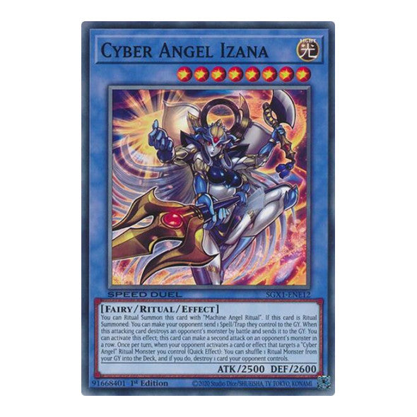 Cyber Angel Izana () #SGX1-ENE12 Common (1st Edition Lightly Played) Speed Duel GX: Duel Academy Box YuGiOh: 2022