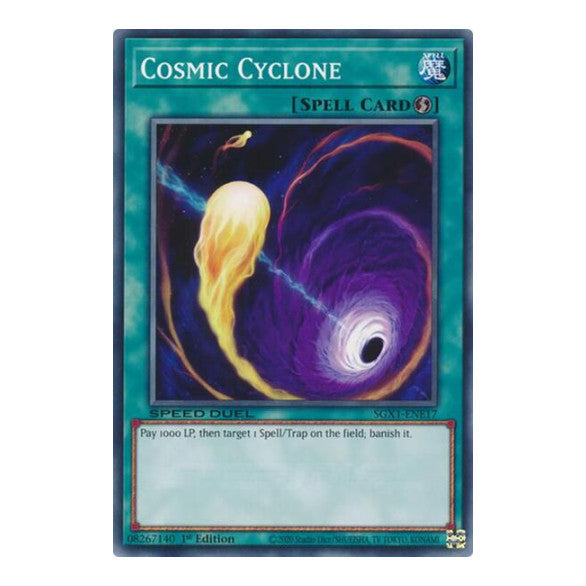 Cosmic Cyclone () #SGX1-ENE17 Common (1st Edition Lightly Played) Speed Duel GX: Duel Academy Box YuGiOh: 2022