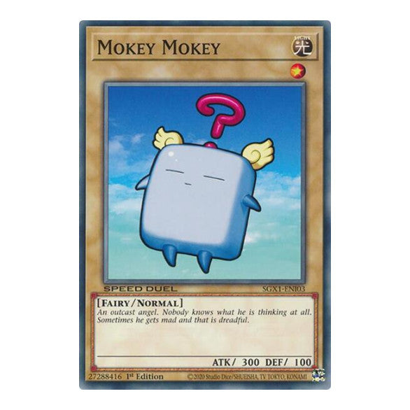 Mokey Mokey () #SGX1-ENI03 Common (1st Edition Lightly Played) Speed Duel GX: Duel Academy Box YuGiOh: 2022