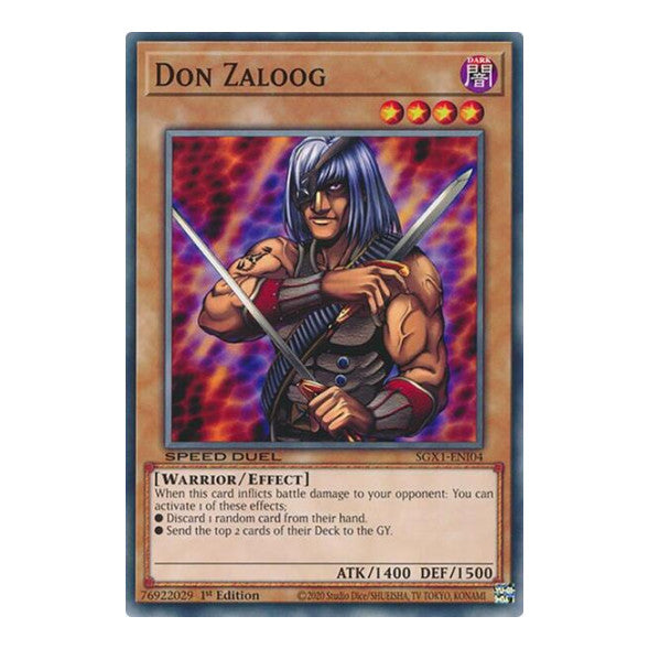 Don Zaloog () #SGX1-ENI04 Common (1st Edition Lightly Played) Speed Duel GX: Duel Academy Box YuGiOh: 2022