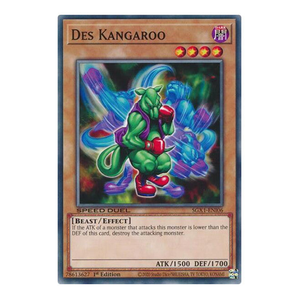 Des Kangaroo () #SGX1-ENI06 Common (1st Edition Lightly Played) Speed Duel GX: Duel Academy Box YuGiOh: 2022