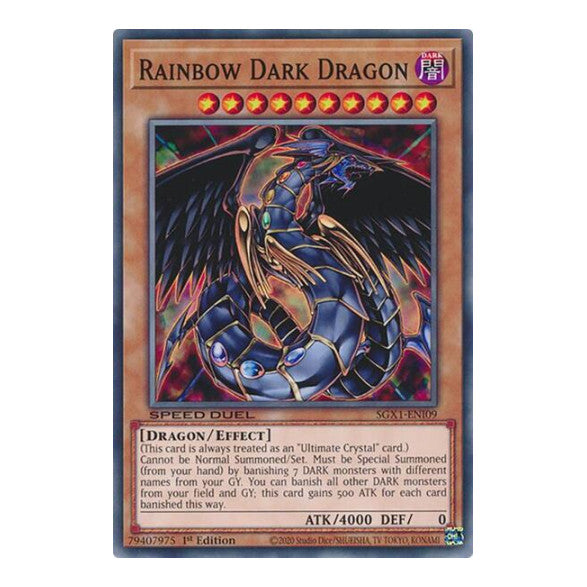 Rainbow Dark Dragon () #SGX1-ENI09 Common (1st Edition Lightly Played) Speed Duel GX: Duel Academy Box YuGiOh: 2022