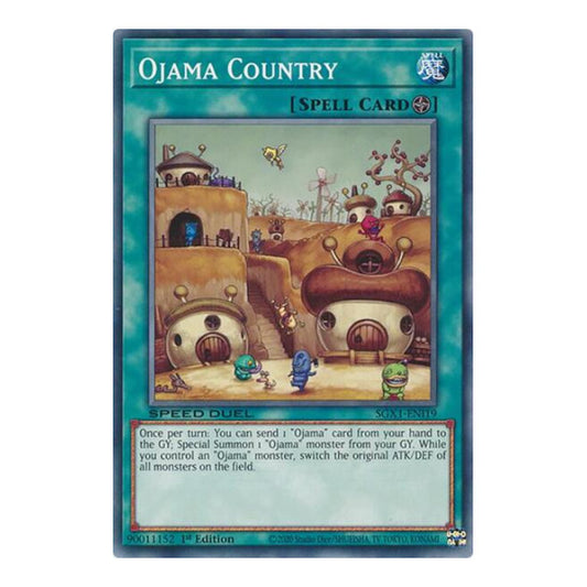 Ojama Country () #SGX1-ENI19 Common (1st Edition Lightly Played) Speed Duel GX: Duel Academy Box YuGiOh: 2022
