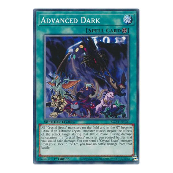 Advanced Dark () #SGX1-ENI20 Common (1st Edition Lightly Played) Speed Duel GX: Duel Academy Box YuGiOh: 2022
