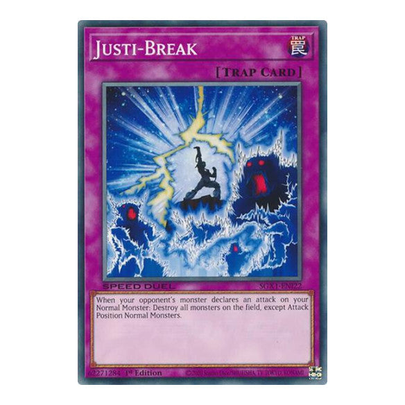 Justi-Break () #SGX1-ENI22 Common (1st Edition Lightly Played) Speed Duel GX: Duel Academy Box YuGiOh: 2022