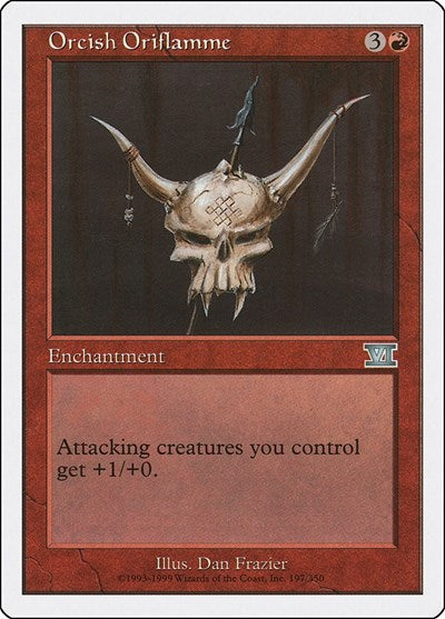 Orcish Oriflamme (6ED) #197 Uncommon (Heavily Played) Classic Sixth Edition Magic: The Gathering: 1999