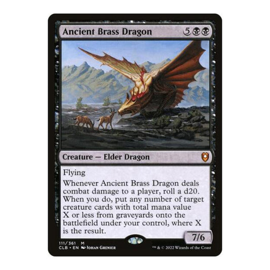 Ancient Brass Dragon (CLB) #111 Mythic Rare (Near Mint) Commander Legends: Battle for Baldur's Gate Magic: The Gathering: 2022