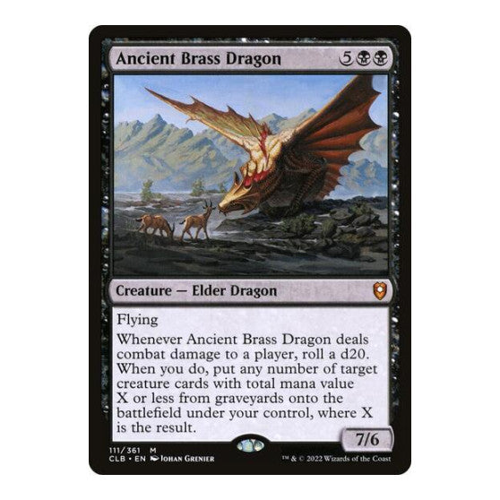 Ancient Brass Dragon (CLB) #111 Mythic Rare (Near Mint) Commander Legends: Battle for Baldur's Gate Magic: The Gathering: 2022
