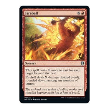 Fireball (CLB) #175 Uncommon (Lightly Played) Commander Legends: Battle for Baldur's Gate Magic: The Gathering: 2022