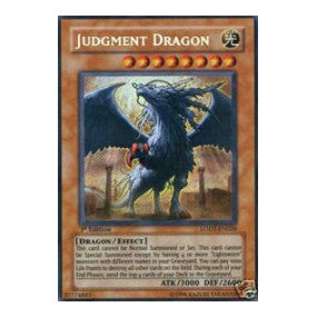 Judgment Dragon (LODT) #LODT-EN026 Secret Rare (1st Edition Damaged) Light of Destruction YuGiOh: 2008