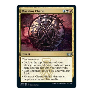 Maestros Charm (SNC) #199 Uncommon (Lightly Played) Streets of New Capenna Magic: The Gathering: 2022