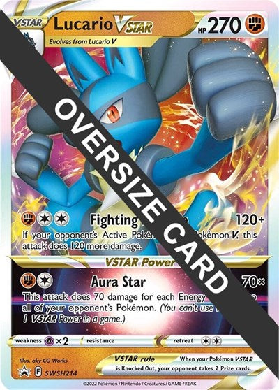 Lucario VSTAR SWSH214 (PR) #SWSH214 Promo Jumbo Cards Pokemon: 2015