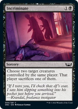 Incriminate (SNC) #84 Common (Lightly Played) Streets of New Capenna Magic: 2022