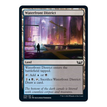 Waterfront District (SNC) #259 Common Streets of New Capenna Magic: The Gathering: 2022