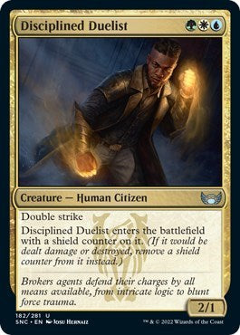 Disciplined Duelist (SNC) #182 Uncommon (Lightly Played) Streets of New Capenna Magic: The Gathering: 2022