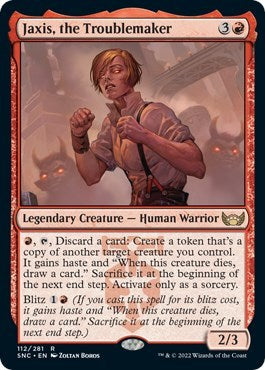 Jaxis the Troublemaker (SNC) #112 Rare (Lightly Played) Streets of New Capenna Magic: The Gathering: 2022