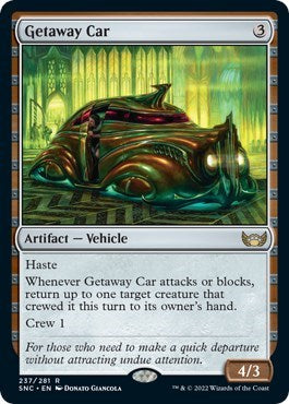 Getaway Car (SNC) #237 Rare (Lightly Played) Streets of New Capenna Magic: The Gathering: 2022
