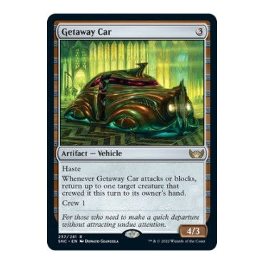 Getaway Car (SNC) #237 Rare (Lightly Played) Streets of New Capenna Magic: The Gathering: 2022