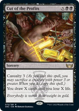 Cut of the Profits (SNC) #72 Rare (Lightly Played) Streets of New Capenna Magic: The Gathering: 2022
