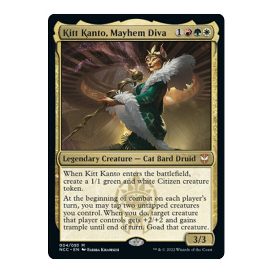 Kitt Kanto Mayhem Diva (NCC) #4 Mythic Rare (Foil Lightly Played) Commander: Streets of New Capenna Magic: The Gathering: 2022