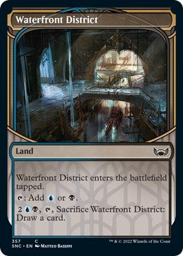 Waterfront District Showcase (SNC) #357 Common (Foil Lightly Played) Streets of New Capenna Magic: The Gathering: 2022