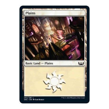 Plains 262 (SNC) #262 Land (Foil Lightly Played) Streets of New Capenna Magic: The Gathering: 2022