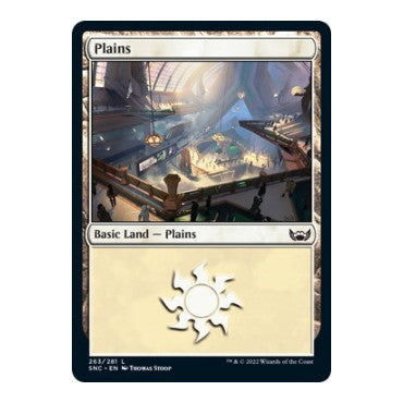 Plains 263 (SNC) #263 Land (Foil Lightly Played) Streets of New Capenna Magic: The Gathering: 2022