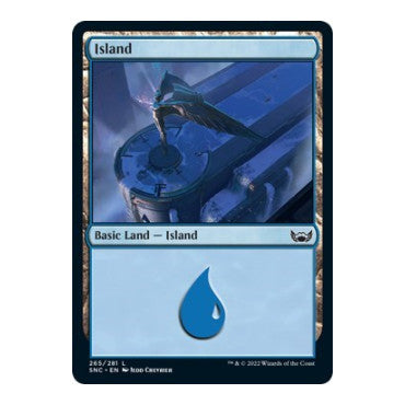 Island 265 (SNC) #265 Land (Foil Lightly Played) Streets of New Capenna Magic: The Gathering: 2022