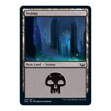 Swamp 266 (SNC) #266 Land (Foil Lightly Played) Streets of New Capenna Magic: The Gathering: 2022