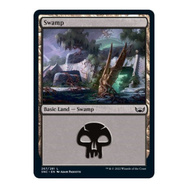 Swamp 267 (SNC) #267 Land (Foil Lightly Played) Streets of New Capenna Magic: The Gathering: 2022
