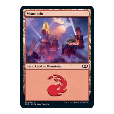 Mountain 269 (SNC) #269 Land (Foil Lightly Played) Streets of New Capenna Magic: The Gathering: 2022