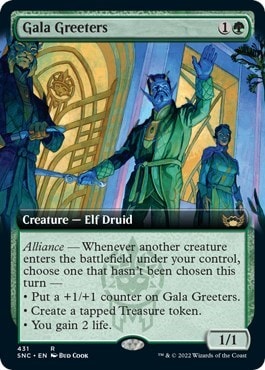 Gala Greeters Extended Art (SNC) #431 Rare (Near Mint) Streets of New Capenna Magic: The Gathering: 2022