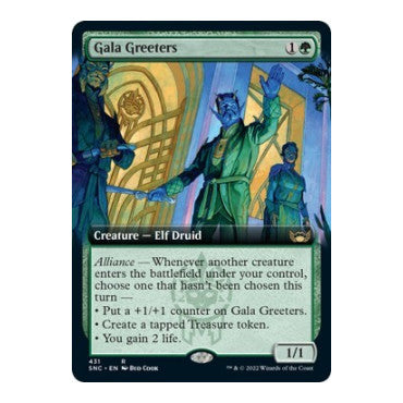 Gala Greeters Extended Art (SNC) #431 Rare (Near Mint) Streets of New Capenna Magic: The Gathering: 2022