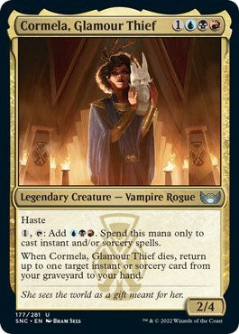 Cormela Glamour Thief (SNC) #177 Uncommon (Moderately Played) Streets of New Capenna Magic: The Gathering: 2022