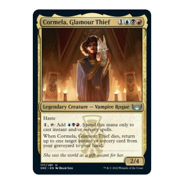 Cormela, Glamour Thief (SNC) #177 Uncommon (Moderately Played) Streets of New Capenna Magic: The Gathering: 2022