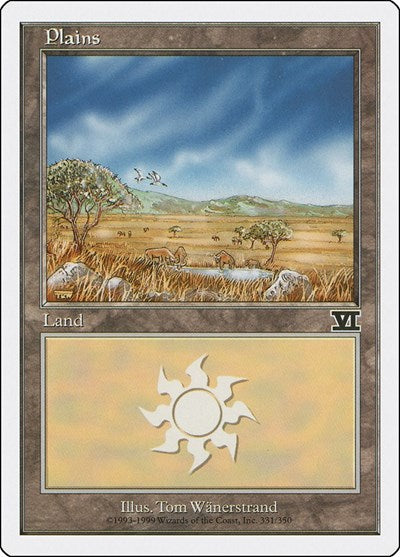 1999 Magic: Classic Sixth Edition (6ED) - Plains 331 (#331, Land)