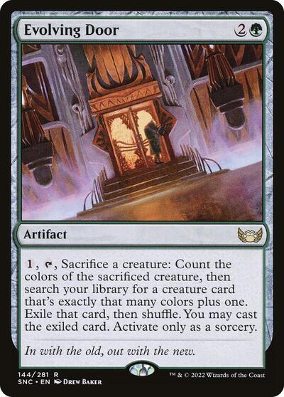 Evolving Door (SNC) #144 Rare (Lightly Played) Streets of New Capenna Magic: The Gathering: 2022