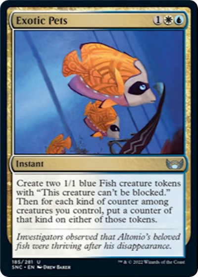 Exotic Pets (SNC) #185 Uncommon (Lightly Played) Streets of New Capenna Magic: 2022