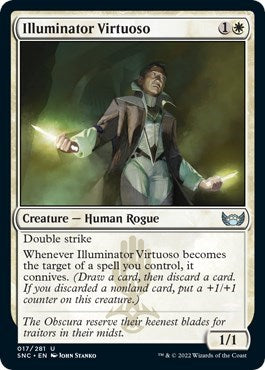 Illuminator Virtuoso (SNC) #17 Uncommon (Lightly Played) Streets of New Capenna Magic: The Gathering: 2022