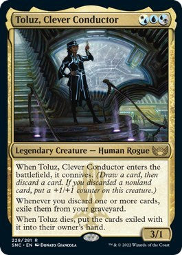 Toluz Clever Conductor (SNC) #228 Rare (Lightly Played) Streets of New Capenna Magic: The Gathering: 2022