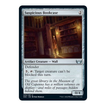 Suspicious Bookcase (SNC) #245 Uncommon (Lightly Played) Streets of New Capenna Magic: The Gathering: 2022