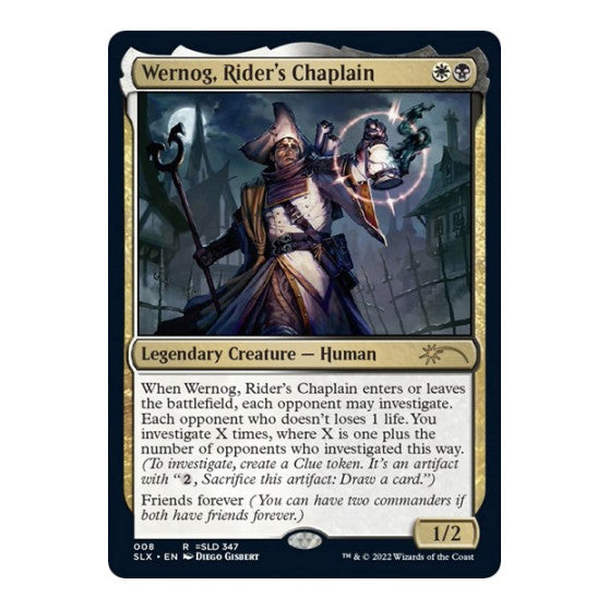 Wernog, Rider's Chaplain (SLX) #8 Rare (Near Mint) SLX Cards Magic: The Gathering: 2026