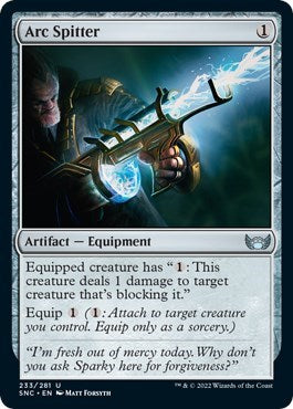 Arc Spitter (SNC) #233 Uncommon (Lightly Played) Streets of New Capenna Magic: The Gathering: 2022